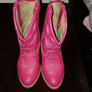 Pink boots